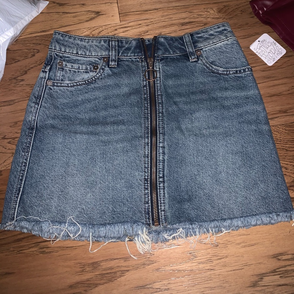 Free people denim skirt